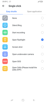 Selecting what the custom action button does. (Image source: Sergey Tarasov - Notebookcheck)
