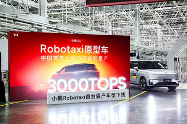 First mass-produced Xpeng GX robotaxi rolls off the production line