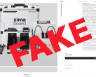 Fake shop for Zima products