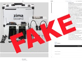 Fake shop for Zima products