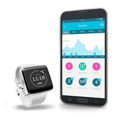 K'Watch Glucose monitor. (Image source: PKVitality)