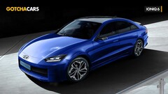 An automotive YouTube channel has released new render pictures of Hyundai's upcoming electric sedan called the Ioniq 6 (Image: GotchaCars)