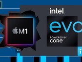 Intel has been targeting the Apple M1 chip in a series of slides to promote Intel Evo-badged laptops. (Image source: Intel/Applesutra - edited)
