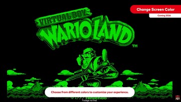 To change the screen color, users will need to remove the red lens cover of the Nintendo Virtual Boy. (Image source: Nintendo)