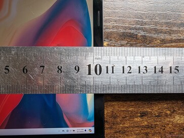 Ultra-narrow bezels since there is no integrated webcam