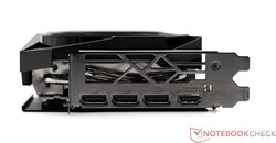 The MSI GeForce RTX 4060 Ti Gaming X Trio 8G's external ports