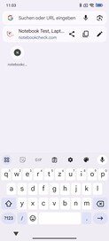 Keyboard in portrait format