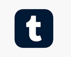 Tumblr logo Tumblr logo, app banned from the Apple App Store due to child pornographic content