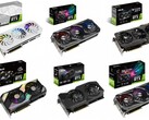 These Asus AIB graphics cards have already been updated with the new higher prices. (Image source: Asus - edited)