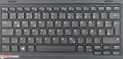 Keyboard of the Dell Latitude 7285