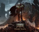 DOOM Slayer stands atop a battlefield in the official key art for DOOM: The Dark Ages (Image source: DOOM: The Dark Ages, courtesy of Keymailer)