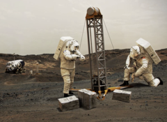 Mars colonists as envisioned by NASA. (Source: NASA)