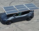 Tesla: Hobbyist shows a solar roof on his electric car (Image: somid3, Reddit)