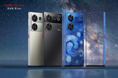 The Nubia Z50 Ultra comes in three colours and four memory configurations. (Image source: ZTE)