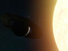 An image showing Jupiter next to the Sun. (Image source: Zelch Csaba - Pexels)