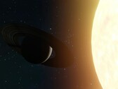 An image showing Jupiter next to the Sun. (Image source: Zelch Csaba - Pexels)