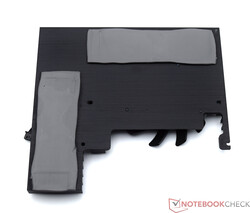 Solid heat sink with fan