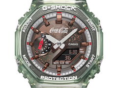 Close up of the Casio GA-2100CC-3A's dial.