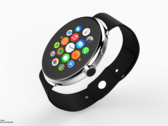 Concept image of what a round-faced Apple Watch could look like. (Source: Alcion Design)