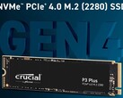 Amazon currently sells the spacious 2TB variant of the Crucial P3 Plus PCIe 4.0 SSD for just US$124.99 (Image: Crucial)