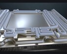 Gigabyte is using a server-grade thermal gel in several of its GPUs that is applied using a fully automated process. (Image source: AORUS YouTube channel)