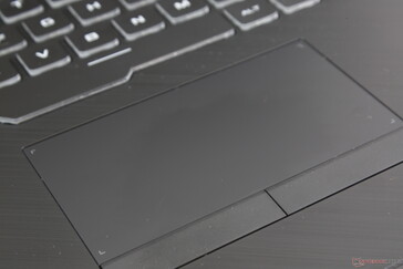 One of the more comfortable clickpads and mouse keys we've used on a 17.3-inch gaming laptop