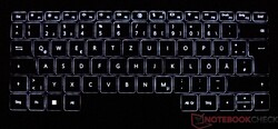 Keyboard on the MateBook X Pro 2023 (illuminated)