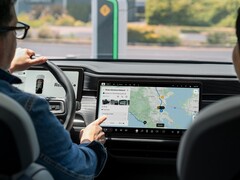 A Rivian EV running Google Maps. (Image source: Rivian)
