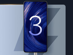 Many last-gen Xiaomi phones are in the list. Pictured: Poco F7 Pro with HyperOS 3 logo. (Image source: Xiaomi - edited)