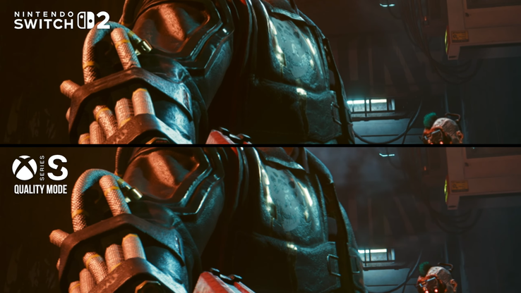 Switch 2 vs Xbox Series S. (Image source: Digital Foundry)