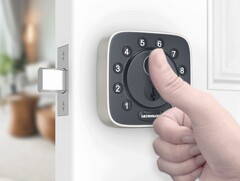 The U-tec Ultraloq Bolt Fingerprint smart locks support Apple Home. (Image source: U-tec)