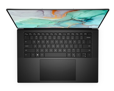 Dell XPS 15 9510 - Black - Top view. (Image Source: Dell)