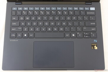 First row of keys is colored differently than the rest to help visually distinguish the model from others in the EliteBook series