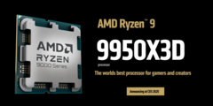 The Ryzen 9 9950X3D and Ryzen 9 9900X3D have shown up on Geekbench (image source: AMD)