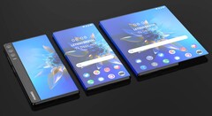 A &quot;Huawei rollable&quot; render. (Source: LetsGoDigital) 