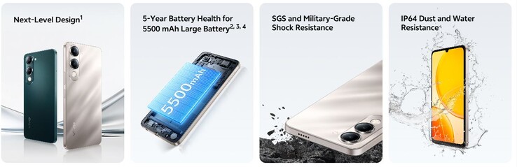 The enhanced durability is highlighted as a feature (Image source: Vivo)