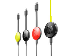 A promotional image for Google's 2nd Generation Chromecast, displayed in various colors. (Image Source: Google)