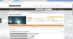 3DMark 11 after the stress test