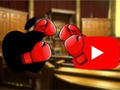 Three YouTube channels will battle Apple in court.