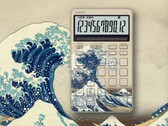 The Casio Hokusai-inspired JF-M200-TJ calculators (pictured) are expected to be released globally. (Image source: Casio)