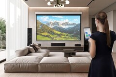 The Epson EH-QS100B projector has a high brightness output - 4500 lumens, although Epson doesn&#039;t clarify if it is ANSI lumens or not. (Image source: Epson)