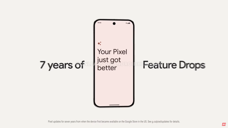 The entire Google Pixel 9 series will get updates for seven years (image source: Android Headlines)