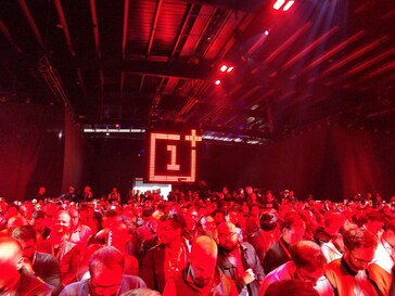 At the OnePlus 7T Pro launch event in London.