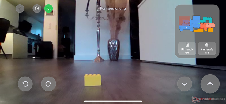 Lego obstacle from the robot's view