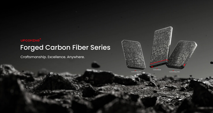 Sharge teases its upcoming Forged Carbon Fiber-series power banks. (Source: Sharge)