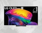 Front view of 77-inch LG C6 OLED TV shown