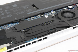 Removable M.2 2280 NVMe slot adjacent to the dual heat pipes