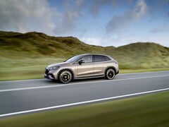 The Mercedes-Benz AMG EQE 43 4MATIC electric SUV is now available to order in Europe. (Image source: Mercedes-Benz)