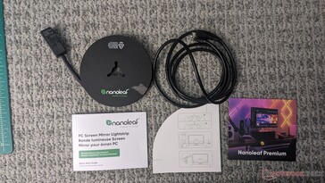 Nanoleaf PC Screen Mirror Lightstrip box contents