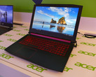 The Acer Nitro 5 with AMD Ryzen on display at CES.